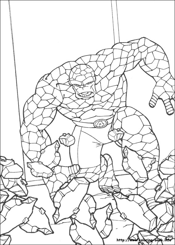 Fantastic Four coloring picture